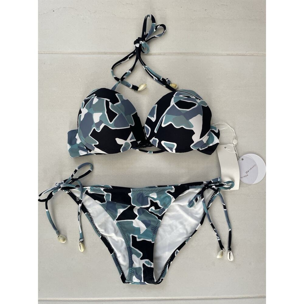 Radio Fiji Swim Bikini Swimsuit Artsy Print Beach Summer Swimwear